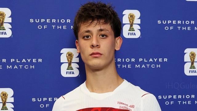 Arda Güler ABD maçı sonrası ödülünü aldı
